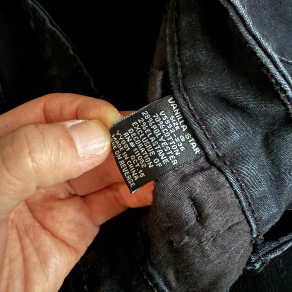 Vanilla Star Jeans Women Size 3 Junior Black Skinny Stretchy Lace Ankle Pants - Picture 13 of 13